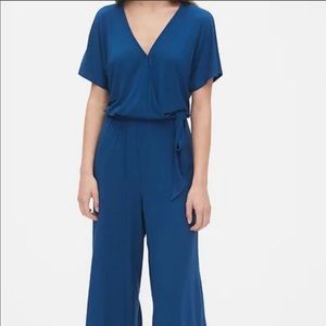 Gap women's wrap electic blue jumpsuit